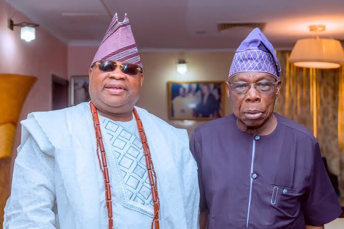 Obasanjo Urges Re-elected Adeleke to Continue Delivering Good Governance